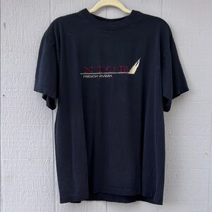 Vintage Spirit Nice France Navy Graphic Tee